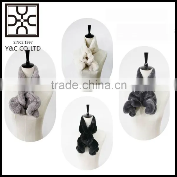 New Design White Fake Fur Snood photo-2