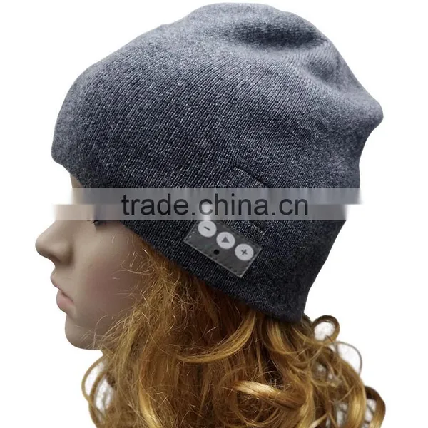 Online Shopping Wholesale Summer Beanie Hats With Bluetooth Headphone photo-4