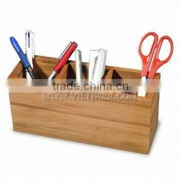 Bamboo Pen Holder, Bamboo Pencil Holder, Bamboo Pencil Cup