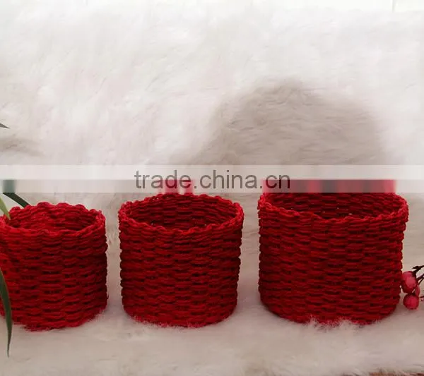 Cheap Round Gift Baskets, Storage Baskets, Set of 3 photo-4