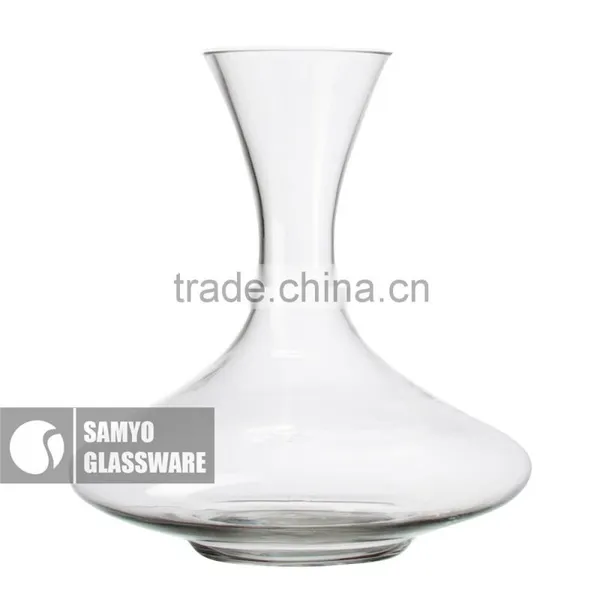 Samyo Handmade Hot Sale Lead Free Round Shape Crystal Wine Decanter photo-2