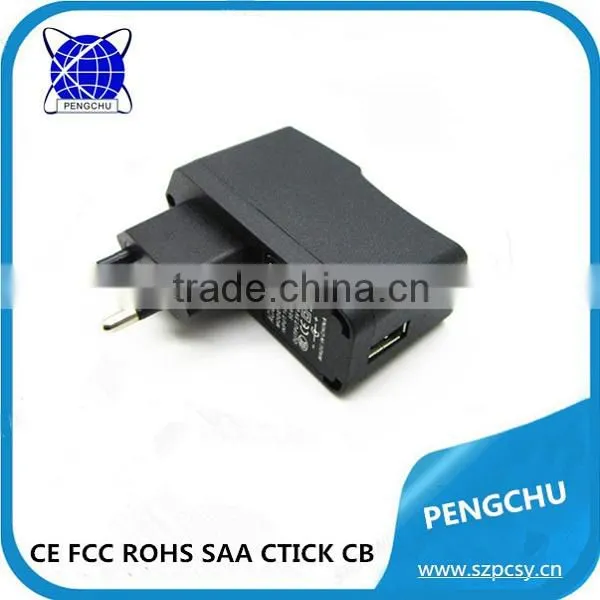 Portable US AU UK EU Plugs 5V 1.5A USB Power Charger photo-2