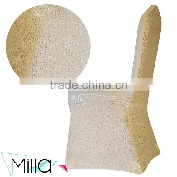 Sequined Spandex Chair Cover photo-3