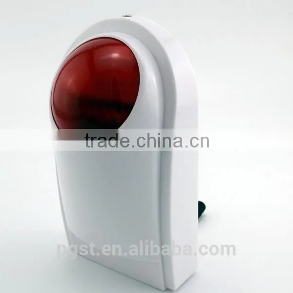 Wireless Strobe Siren With 433/868MHZ Backup 6V Battery PE-516