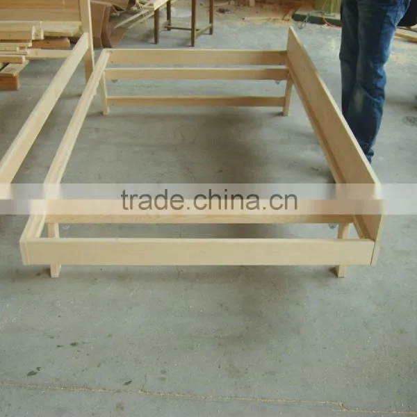 Modern Quality Solid Pine Wood Box Bed Designs for Sofa Bed photo-3