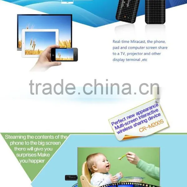 Factory Price CR-M200S Mirror Screen Wifi Display Dongle Makes Your tv Become Smart tv by Miracast/ DLNA /Airplay Functions photo-6