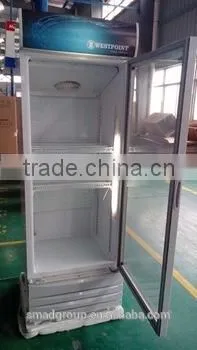 Single Glass Door Soft Drink Refrigerated Upright Display Showcase photo-4