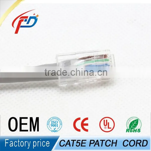 8 Number of Conductor Cat5e Network Patch Cord Rg45 Plug Patch Cable photo-2