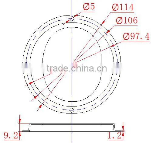 LED Glass Lens 92mm Optical for COB LED Street Light Urban Road Lighting KC92-1 photo-5