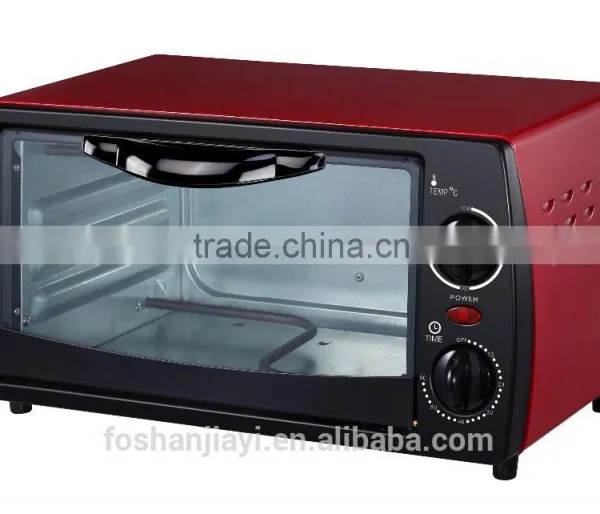Lowest MOQ 2 Control Knobs Red Colour 9L Electric Oven,2 Slice Mini Toaster Oven