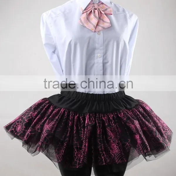 Halloween Spider Web Women Tutu Skirt