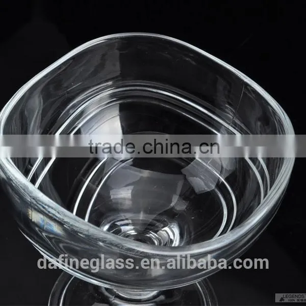 175ml Creative Ripple Shape Glass Ice Cream Bowl Glass Dessert Fruit Salad Bowl Water Ice Cup photo-2