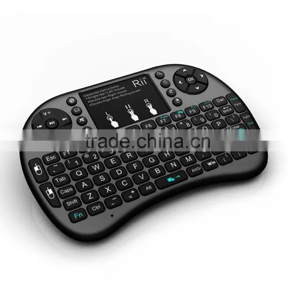 2015 Newest!!!Rii I8+ 2.4G Wireless Mini Keyboard for Smart tv Devices With Touchpad photo-3