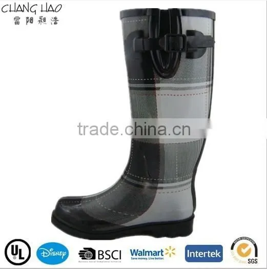 (CH.W086) Shoes Wellies With High Heel Women Winter Boots