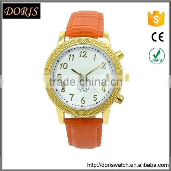 Newest PU Leather Band Japan Movt Lady Wrist Watch photo-4