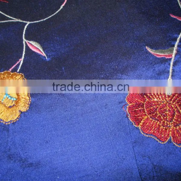 BLUE SILK FABRIC SILK MATERIAL TEXTILE photo-2