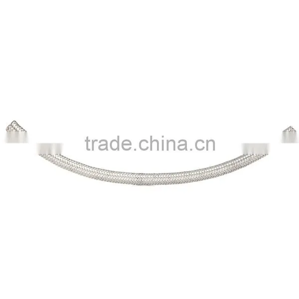 AN4 Stainless Steel Braided Fuel Oil Line Hose Silver 0.3m 12in photo-4