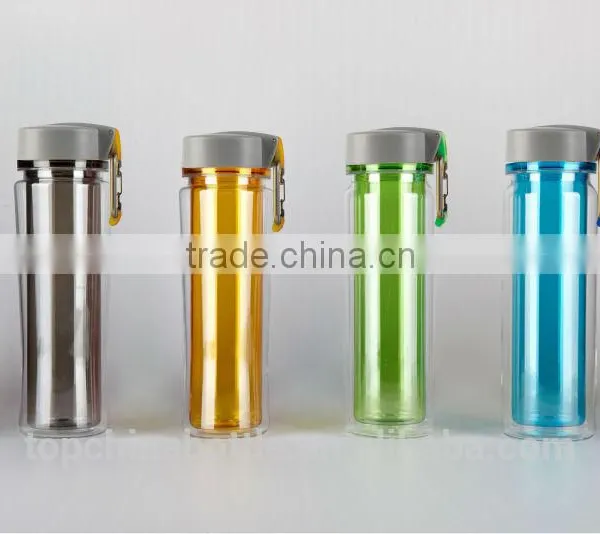 Wholesale Customized Plastic Double Wall Water Bottle