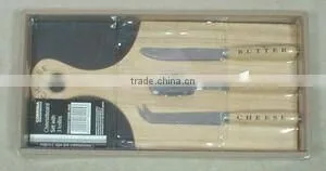 4pieces Cheese Knives Set in Pvc Box