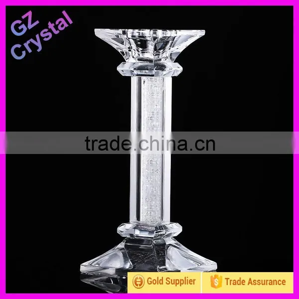 Popular European Wholesale Tall Crystal Glass Candle Holders photo-3