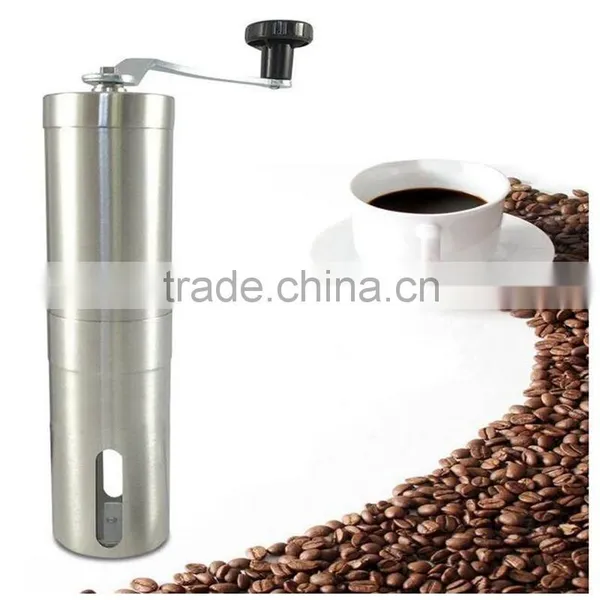 Stainless Steel Manual Coffee Grinder Hand Coffee Bean Grinder Mill Spices Miller With Ceramic Burr Grinding Tool Home Travel photo-2