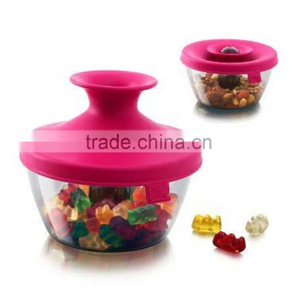 Airtight Pop-Top PP Clear Storage Food Candy Plastic Jar photo-2