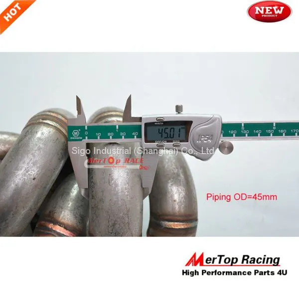 Mertop 3mm Thick Schedule 40 T4 Supra 2JZGTE 2JZ-GTE 2JZ GTE Equal Length T4 Turbo Manifold +44mm V Band Wastegate photo-3