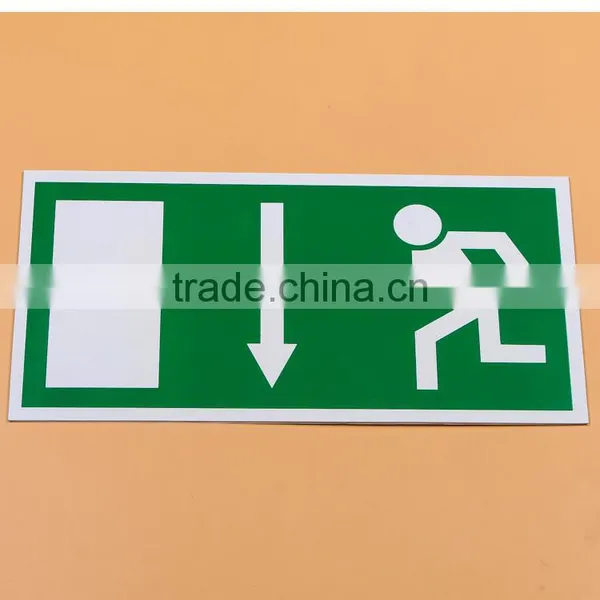 Emergency PVC Exit Safety Sign photo-3