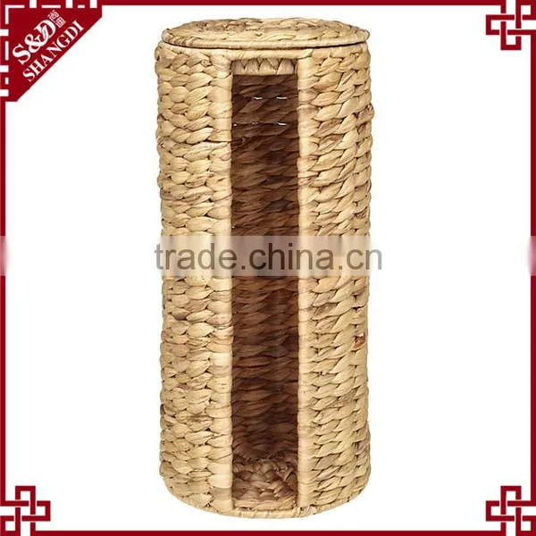 Unique New 3 Spare Rolls to Hold Water Hyacinth Hand Woven Toilet Roll Holder photo-2