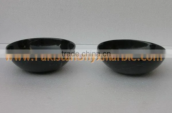 TEAKWOOD BLACK ZEBRA MARBLE BOWLS photo-5