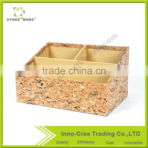 High Quality OEM Durable 3mm MDF+Cork Desk Supplies Organizer photo-5