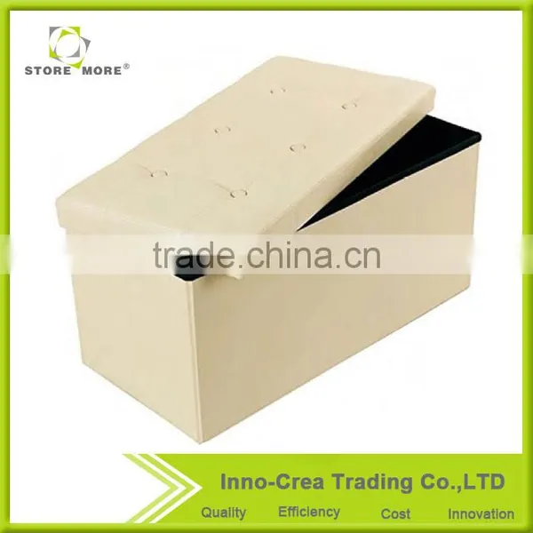 Wholesale Durable OEM PVC Multi-Function Storage Ottoman photo-3