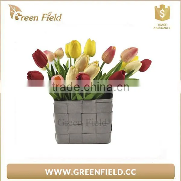 Green Field Plain Kraft Paper Storage Bags,brown Kraft Paper Weave Storage Bag photo-2