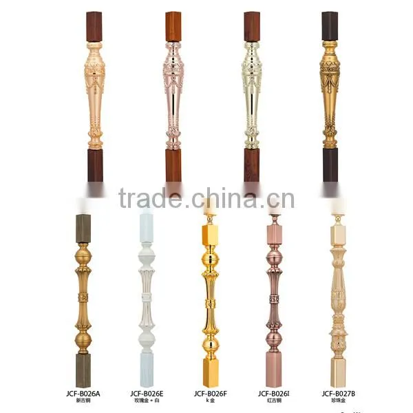 Luxury Design Decorative Color Coated Aluminum Indoor Railing Stair Baluster photo-3