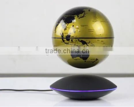 Magnetic Floating Levitation Globe Unique Maglev Globe Gold Color photo-5