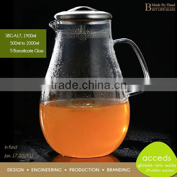 Thermos Heat Resistant Water Pyrex Wholesale Pitcher photo-6