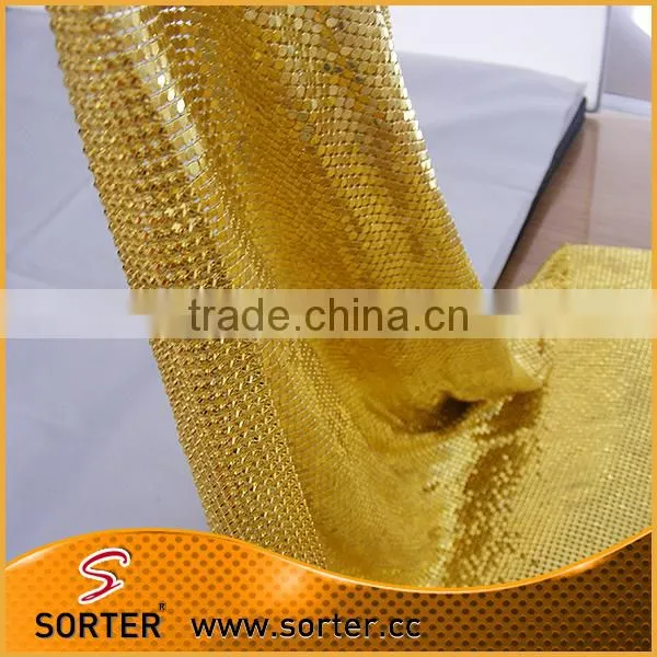 Manufacturer Good Price Metal Sequin Fabric Bathroom Curtains photo-5
