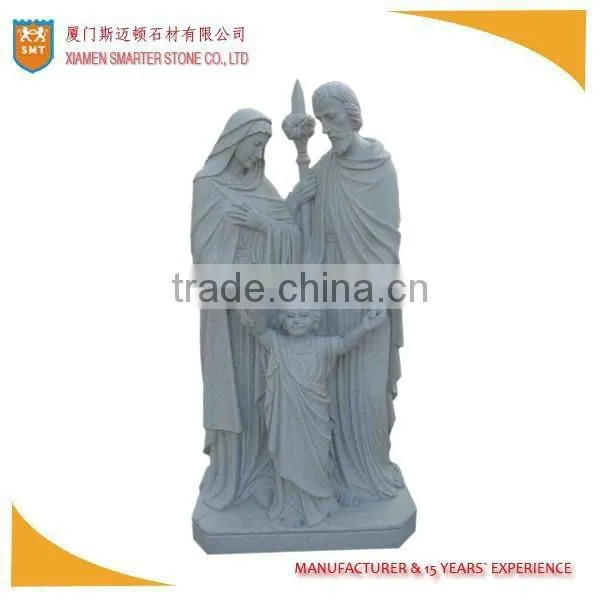 White Angel Granite Stone Carving Statue for Garden photo-4