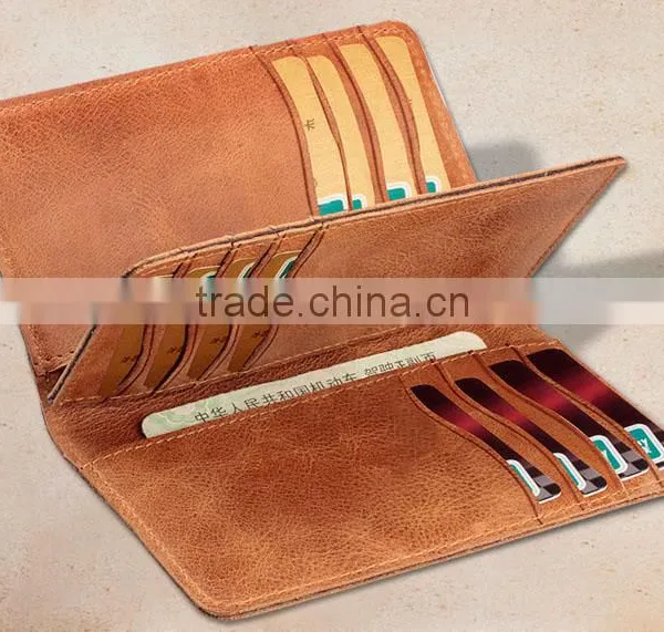 Slim Leather Rfid Card Holder ID Window Leather Card Holders