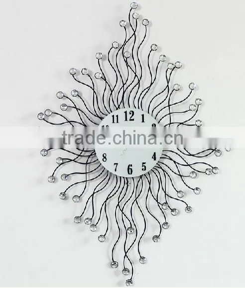 simple design about beautiful wall clock like sun