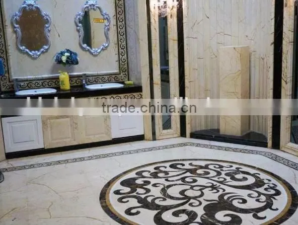 High Quality Polished Cream Color Natural Marble Big Slabs and Tiles BF12-03314a photo-6