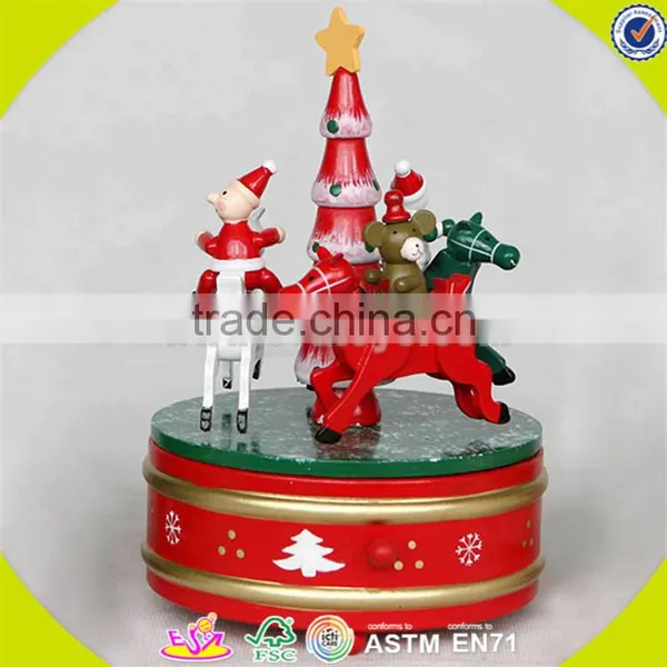 Wholesale Baby Wooden Mini Music Box Christmas Kids Wooden Mini Music Box W07B010B photo-4
