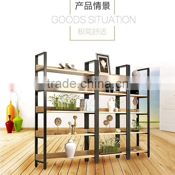 New Design Home Used Steel Bookshelf,Steel-wood Bookshelf photo-5