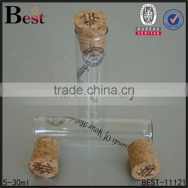 Custom Size Glass Bottles Cork Wholesale Clear Glass Bottles With Cork Stoppers photo-5