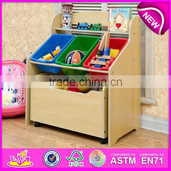 MDF Toy Wooden Storage Box With Plastic Box,Household Items Wholesale Colourful Wooden Storage Box W08C132