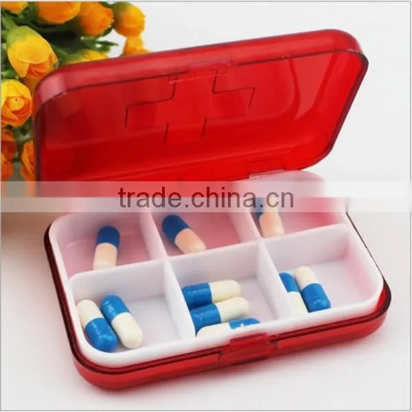 Custom 6 Compartment Plastic Pill Box,custom Practical Plastic Pill Box for Health,custom Made Plastic Pill Box Supllier photo-3