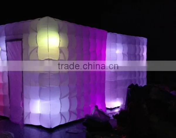 LED Lighting Black Inflatable Photo Booth Commercial Use Inflatable Photo Booth for Sale Custom photo-5