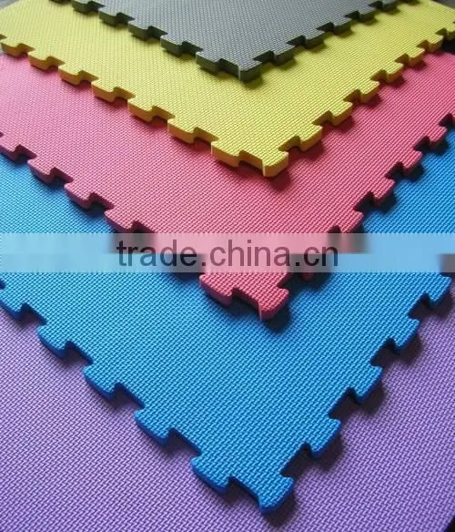 Red Blue, Five Strips and T Pattern Competition Grade Taekwondo Karate Mat Flooring Interlocking Mats Martial Arts Jigsaw Mats photo-2