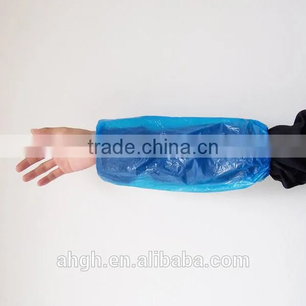 White Plastic Oversleeves/disposable pe Sleeve Cover,Cheap Disposable Waterproof PE Sleeve Cover photo-3