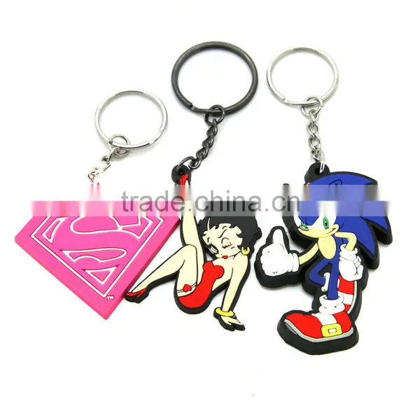 Custom 3d Metal Keychain Key Chain / Soft Rubber Keychains / Silicone Keyring photo-4